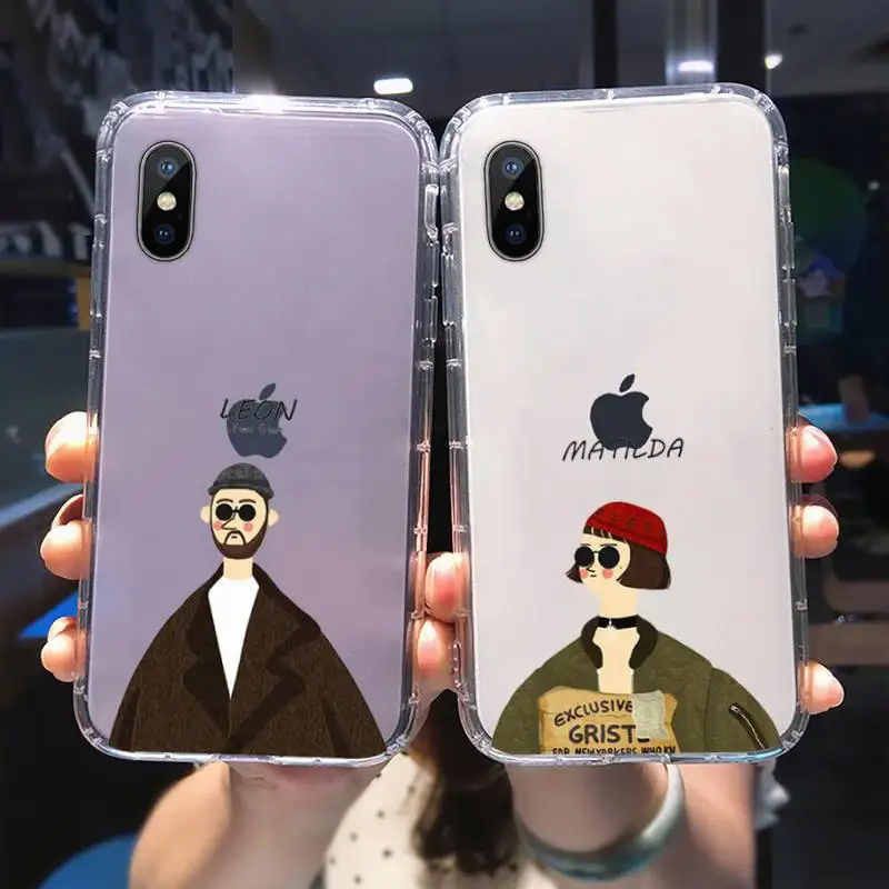 

Leon this killer is not too cold Phone Case Transparent for iPhone 11 12 mini pro XS MAX 8 7 6 6S Plus X 5S SE 2020 XR