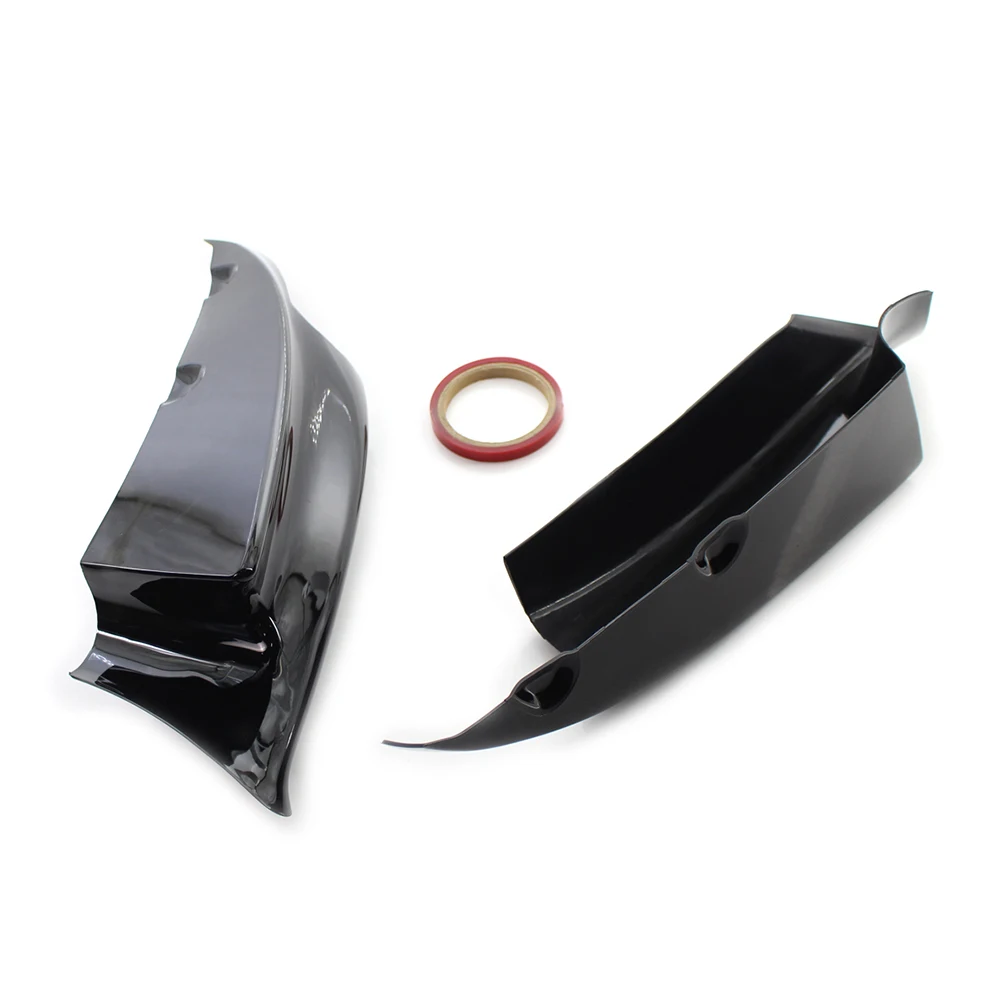 2 шт. глянцевый черный автомобильный передний бампер разделители губ спойлер