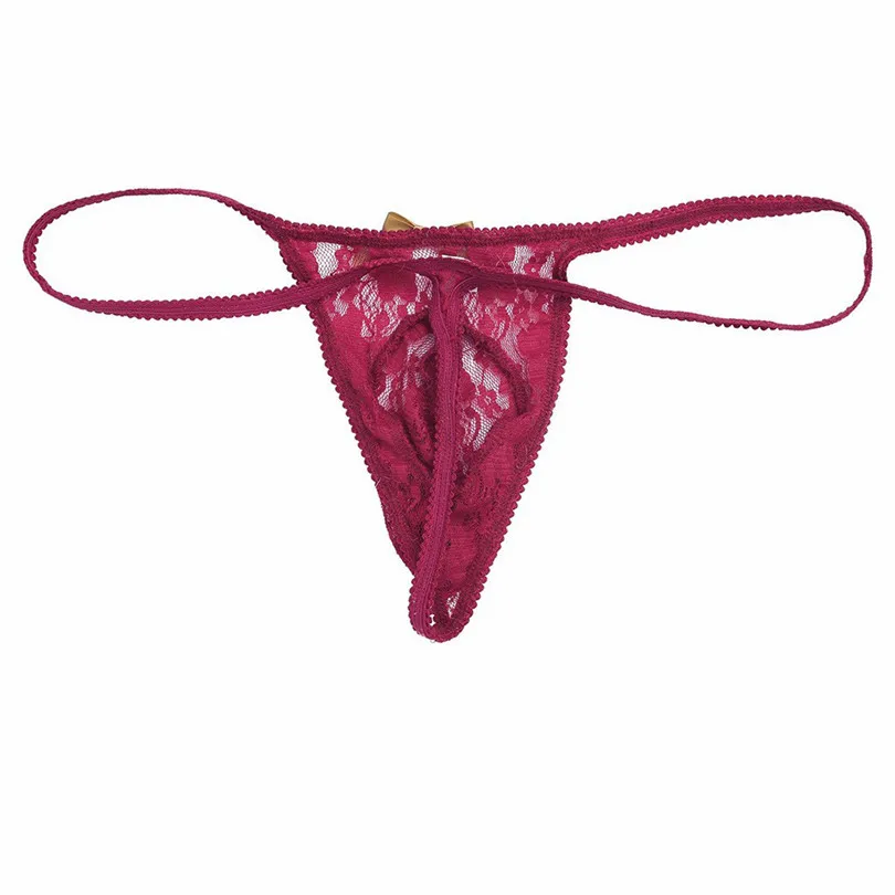 Однотонное кружевное мужское сексуальное нижнее белье стринги мужские T Back шорты