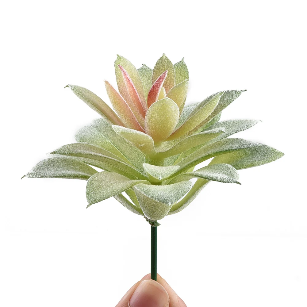 

1PC Artificial Succulent Party Decorative Fake Plants Faux Succulent Landscape Lotus Flower Arrangement For Home Decoration