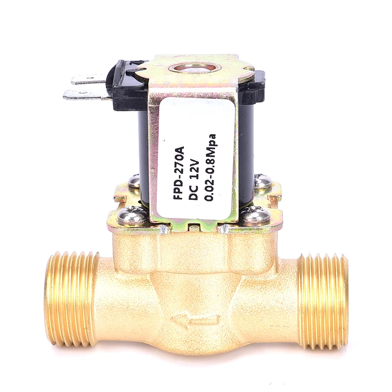 

1PC New Hot 1/2in Solenoid Valve Water Valve AC 220V Electric Valve Normally Closed Brass Wholesale