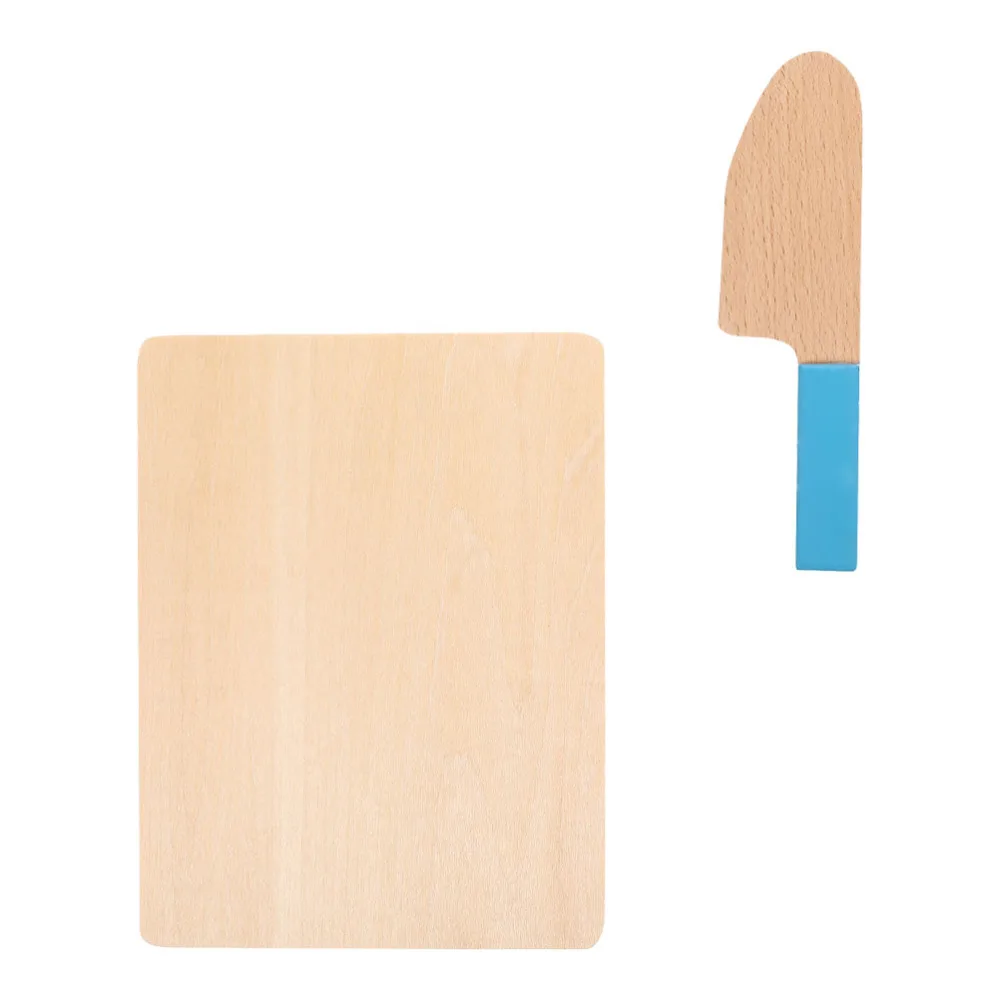 

1 Set Funny Play House Kitchenware Children Cutting Board and Cutter