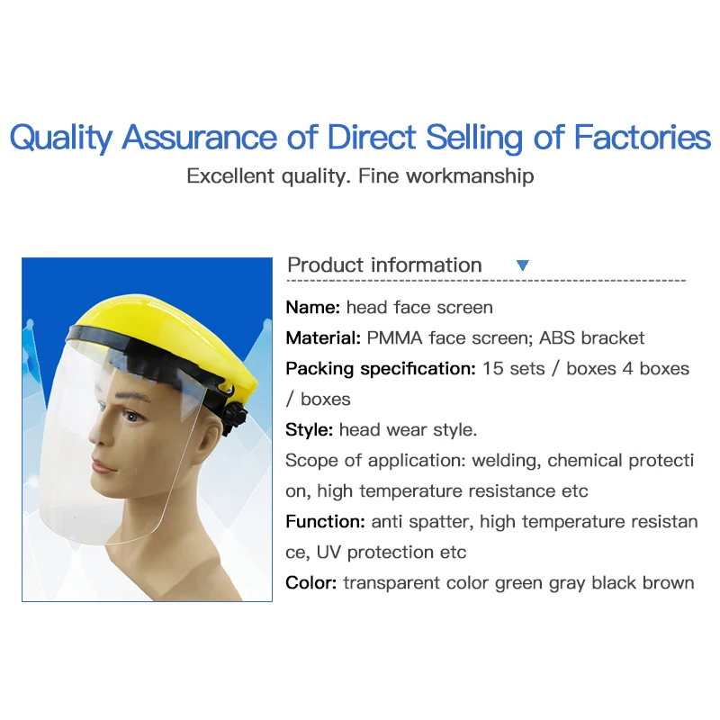 Шлем высокая термостойкость Сварочная маска головной щит защита от брызг