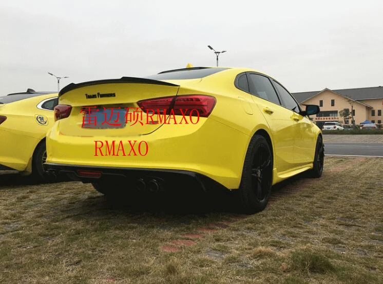 Для Malibu XL спойлер 2016-2018 ack ABS Материал заднее крыло автомобиля Цвет задний для