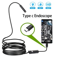 8mm type c endoscope camera video scope 720p automotive borscope sewage mini snake camera car pipe repair inspection mirror tool