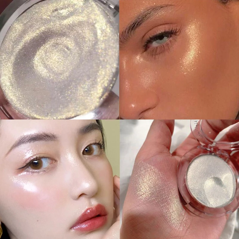 

1PC Waterproof Highlighter Powder 3 Color Long Lasting Face Body Contour Palette Diamond Glitter Highlighter Makeup Cosmetic