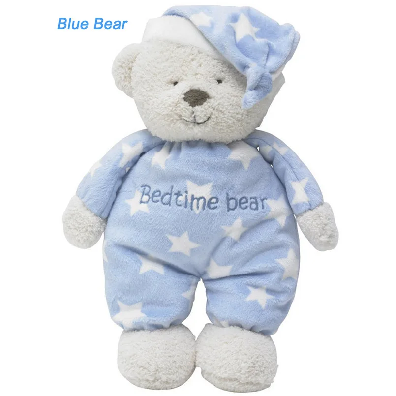 Blue Bear Plush Мягкая детская кроватка кровать коляска игрушка спиральная детская игрушка для новорожденных автомобильное кресло Обучающие погремушки детское полотенце детские игрушки 0-12 месяцев - Цвет: Blue Bear Plush