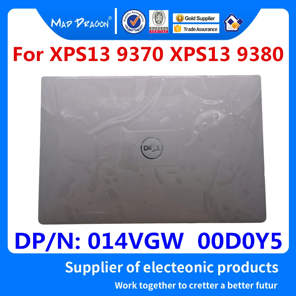 Новая Оригинальная Серебристая белая задняя крышка для ноутбука верхняя экрана