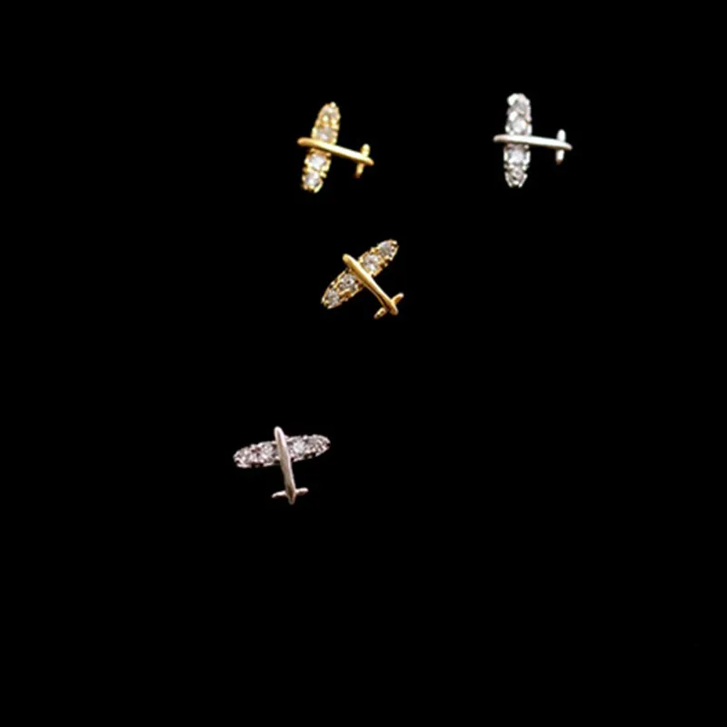 

New Arrived Popular S925 Silver Mini Airplane Stud Earring