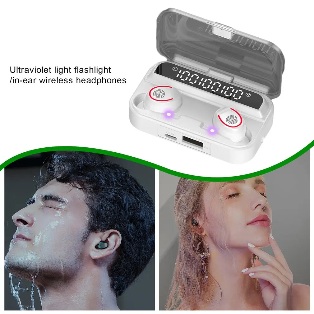 Новый Беспроводной наушники вкладыши TWS Bluetooth 5 0 8D Hi Fi стерео Водонепроницаемый