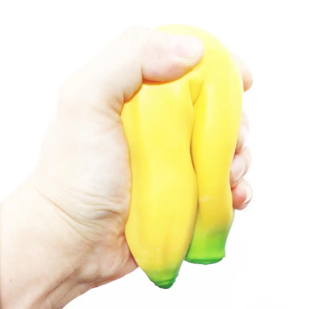 

Realistic Banana Decompression Toy Simulation Squeezing Stretchy Banana Toys Realistic Soft Decompression Vent Toys