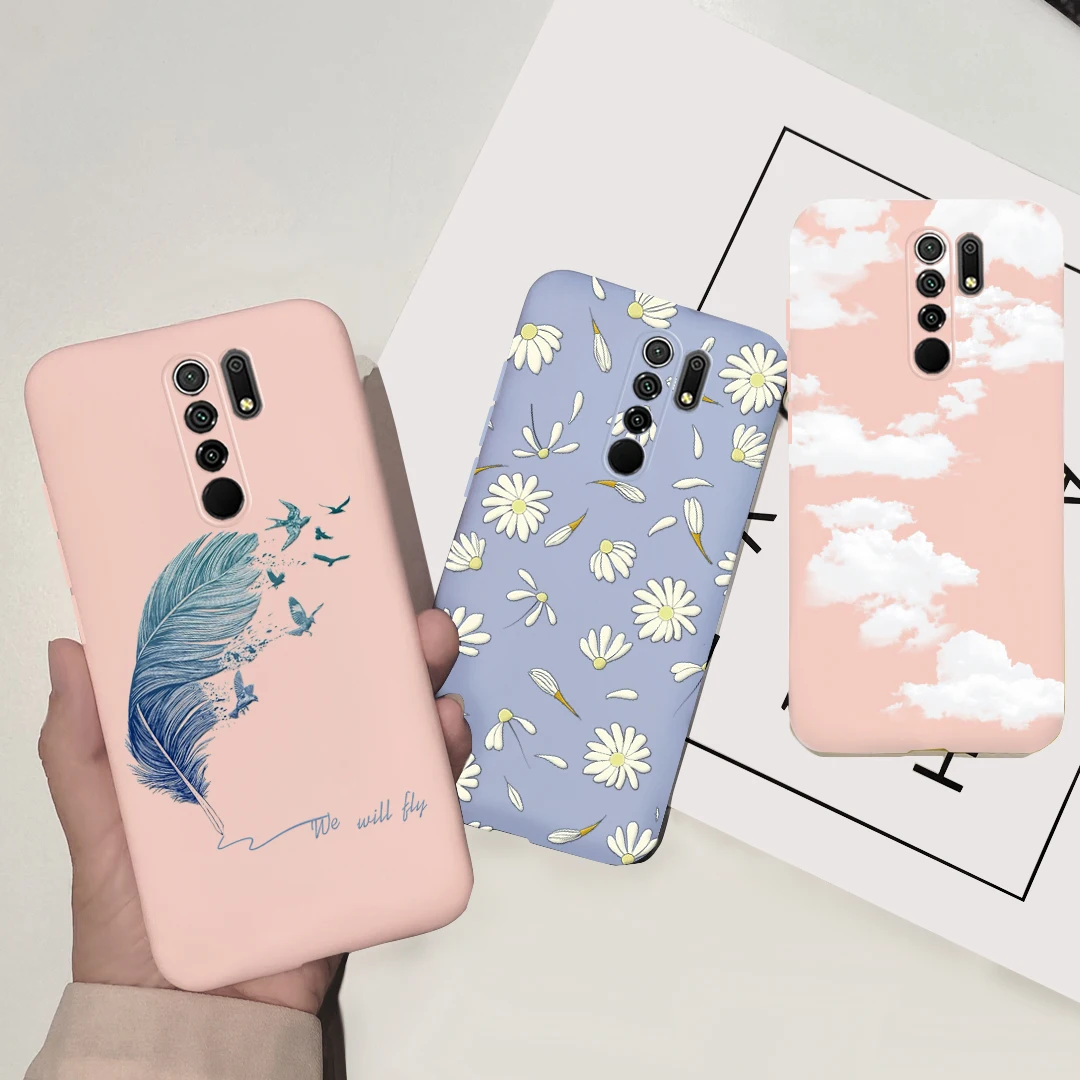 Чехол для глобальная версия xiaomi Redmi 9 силиконовая Мягкая задняя крышка из ТПУ 6 53