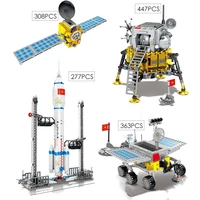 kazi technical saturn v rocket city space station shuttle launch tower spacecraft building blocks bricks technician toys