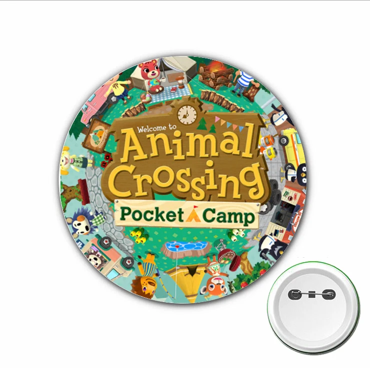 

1pcs Japan anime Animal Crossing Cosplay Badge Cartoon Cute Brooch Pins for Backpacks bags Badges Button Clothes Accessories