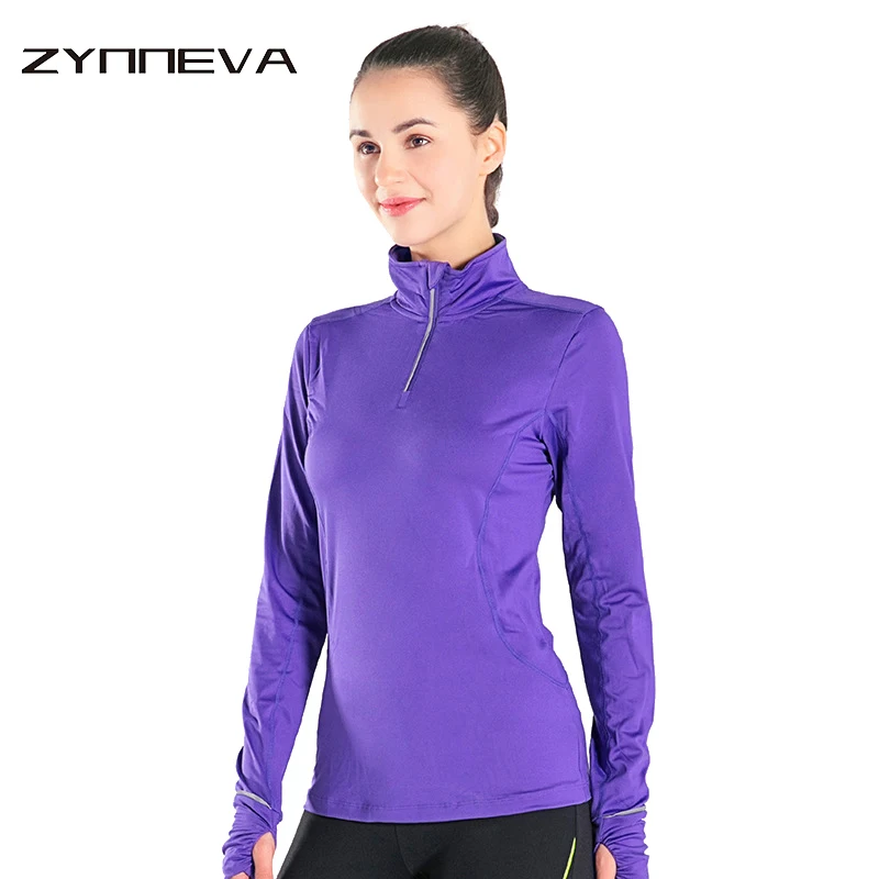 ZYNNEVA футболки для йоги фитнеса женские спортивные бега с длинным рукавом