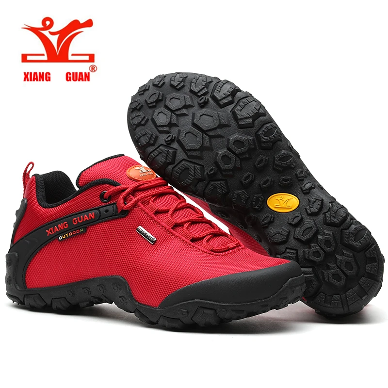 

XIANG GUAN Men Trekking Sneakers Women Low Top Hiking Shoes Black Outdoor Jogging Trainers Climbing & Fishing Shoes