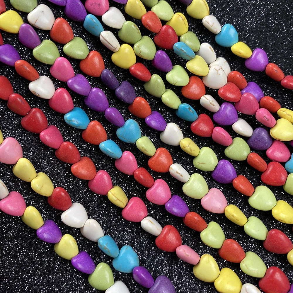 

Fine Natural Stone Heart Shape Bead High Quality charms small Beads For Jewelry Making DIY Bracelet Necklace Accessories