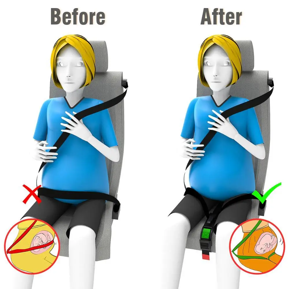Автомобильный регулятор ремня безопасности для беременных универсальный