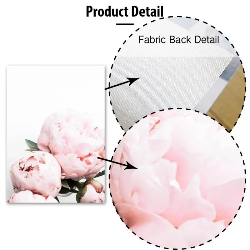 

Decorative Painting Wall Art Pink Flowers & Girly Canvas Painting Nordic Posters and Prints Wall Pictures Modern Home Decoration