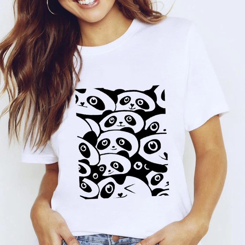 

Women Graphic Funny Animal Style Kawaii Fashion Clothing 2021 Lady Clothes Tops Clothing Tees Print Female Tshirt T-Shirt