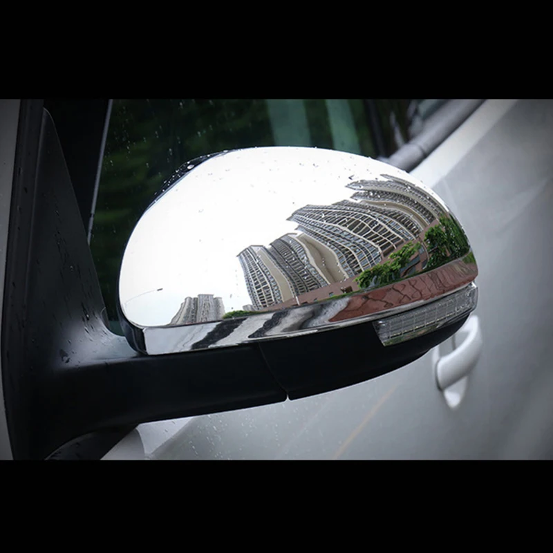 

For Tiguan 2009-2016 ABS Chrome Car sticker rearview mirror cover trim Car Styling Accessories 2pcs