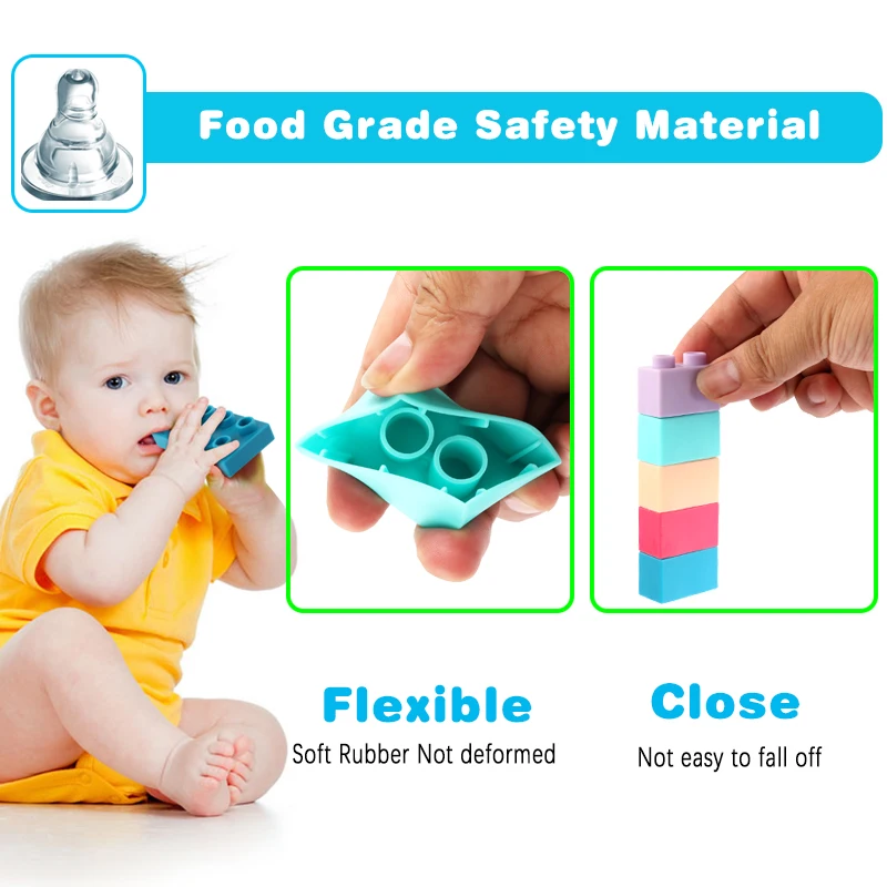 36 252 шт. детские блоки игрушки мягкие резиновые строительные для микроволновых