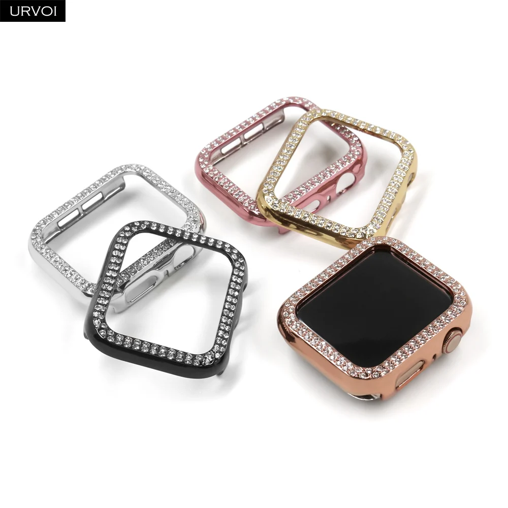 Пластиковый чехол URVOI для Apple Watch series 7 6 SE 5 4 3 2 двухрядный сверлильный ряд
