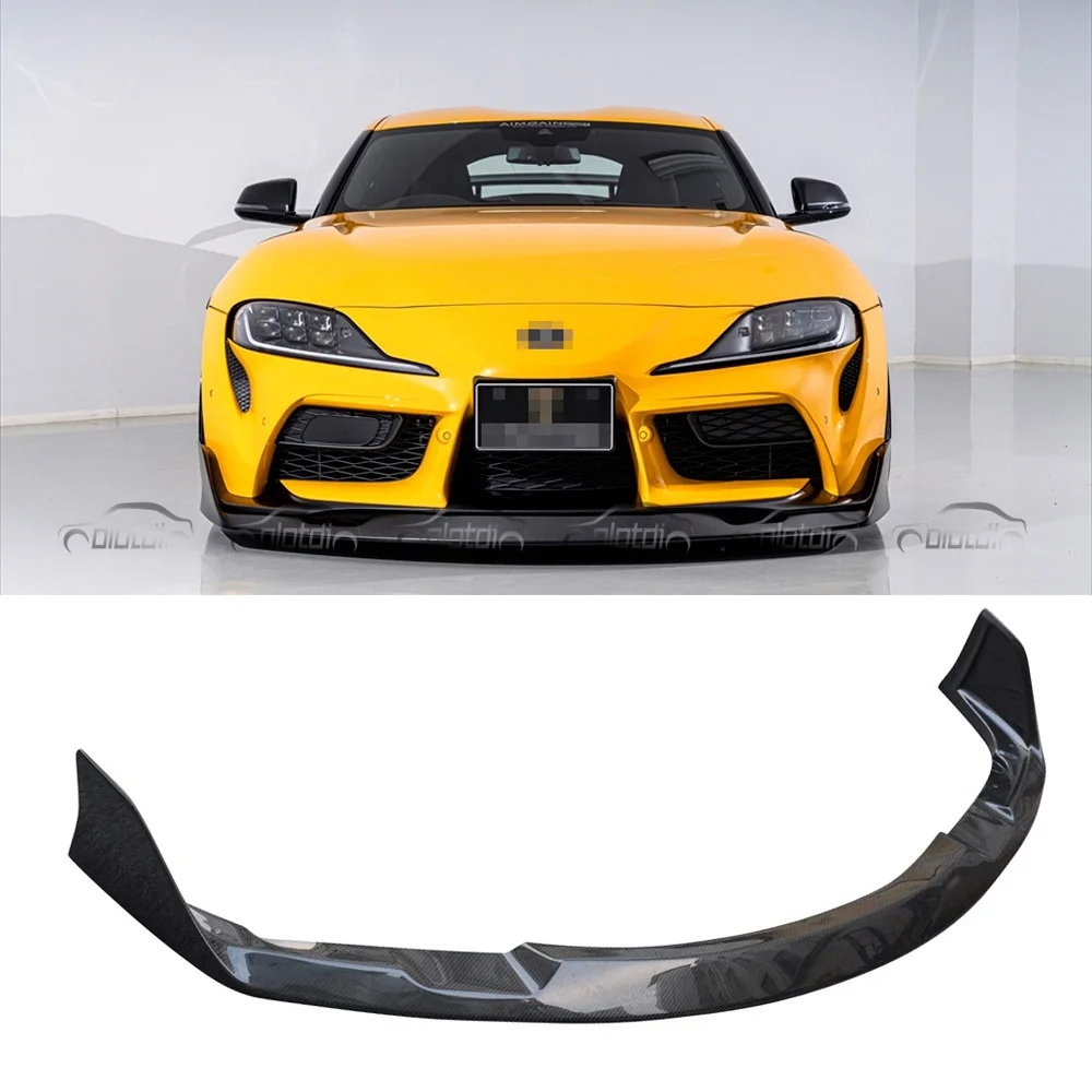 

Carbon Body Kits Chin Spoiler Wing Splitter For Toyota Supra GR A90 A91 MK5 Front Bumper Lip 2019+