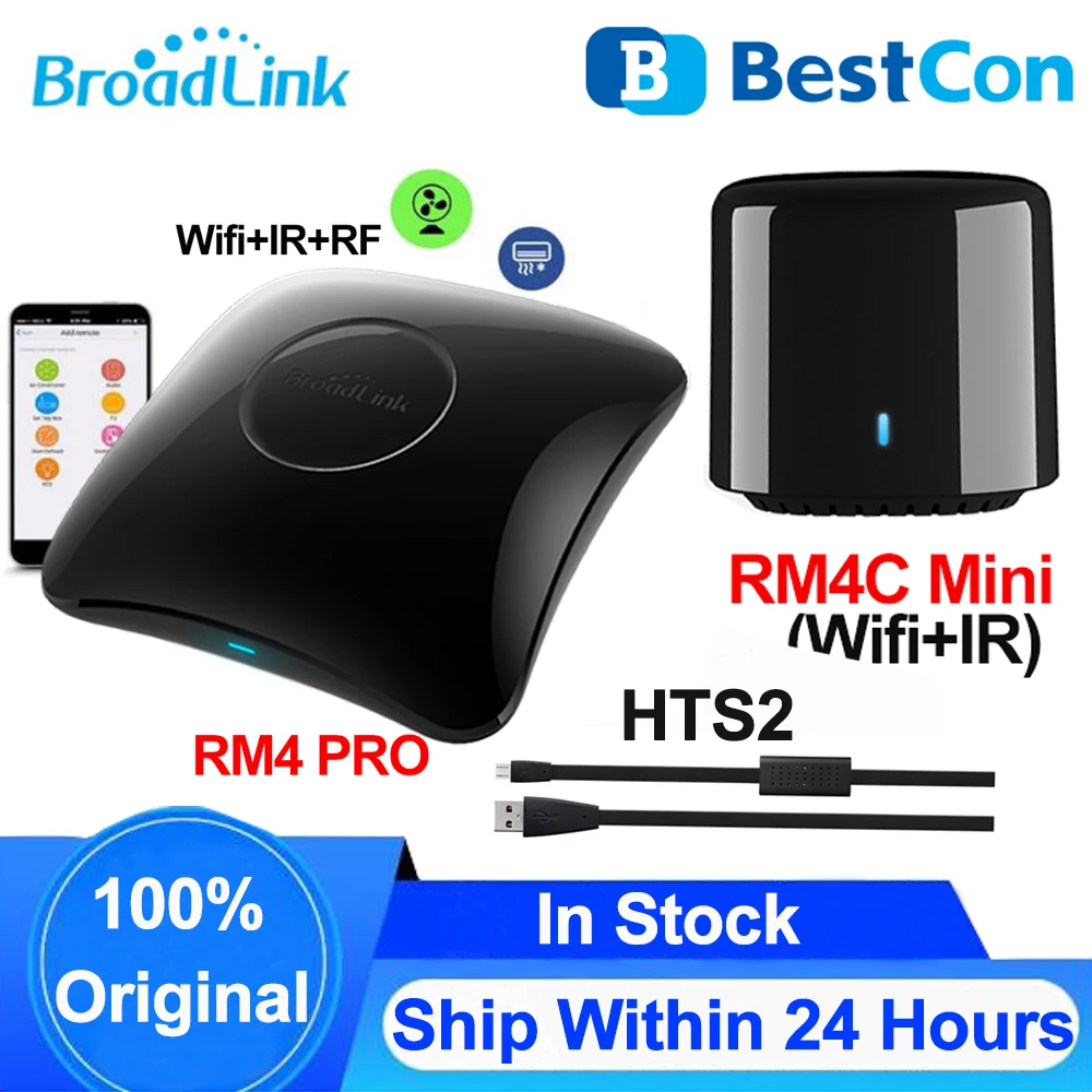 Пульт дистанционного управления Broadlink RM4 PRO BestCon RM4C Mini HTS2 универсальный пульт для