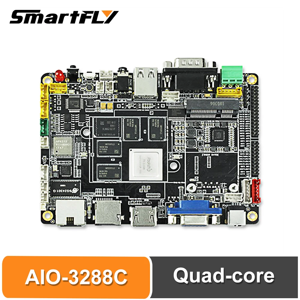 Smartfly Firefly AIO-3288C Single Board Computer RK3288 Quad-core Cortex-A17/Android 5.1/Linux/2GB Dual-channel DDR3 8GB eMMC 5