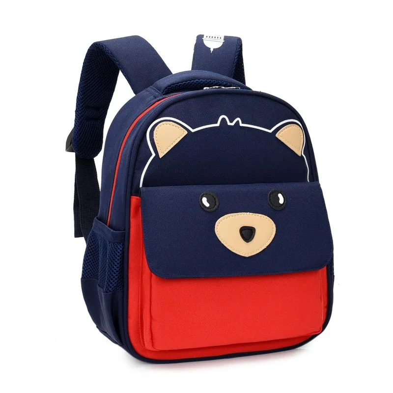Children's Schoolbag baby girl backpack Breathable Decompression Oxford Cartoon Bear Pattern Schoolbag Backpack children bag