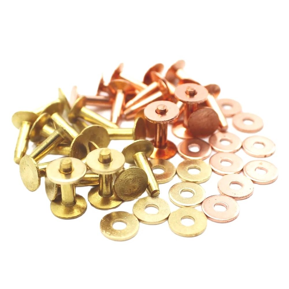 

Solid Brass/Copper Rivets & Burrs/Wahsers For Leather
