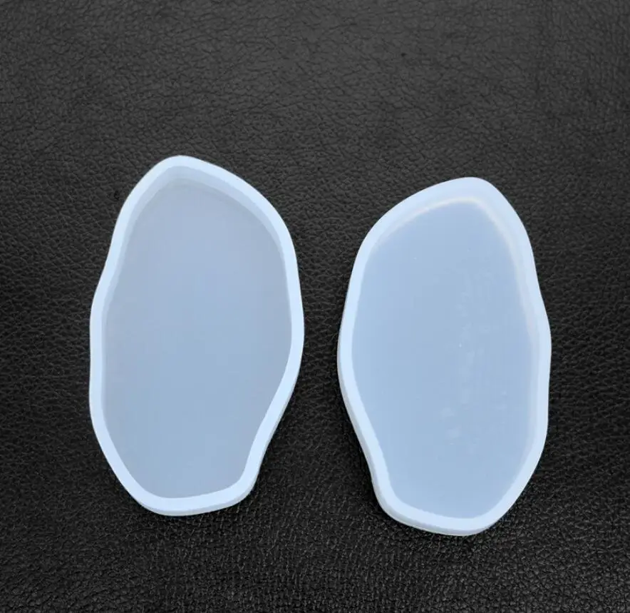 DIY кристальная эпоксидная форма Силиконовое зеркало неправильное эллипс