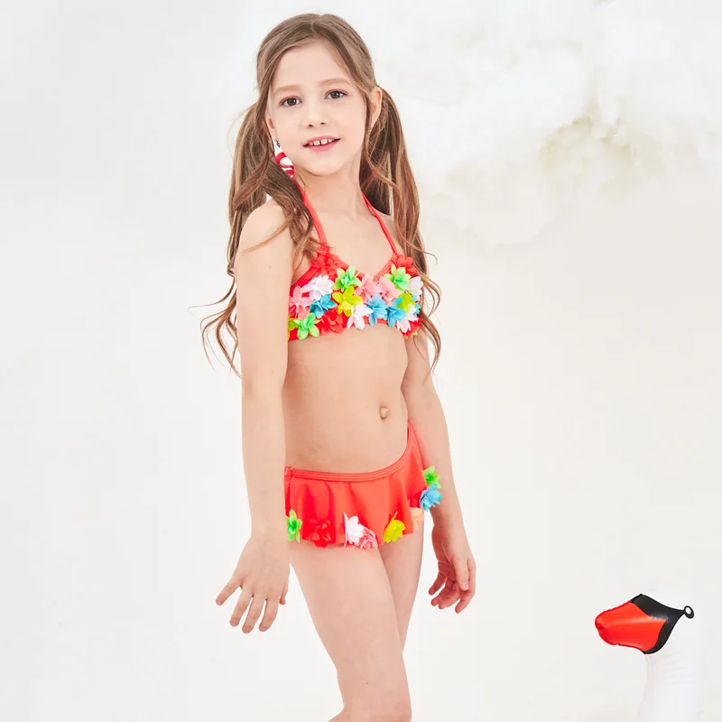 2019 новый купальник для маленьких девочек детское бикини детский красивый топ с