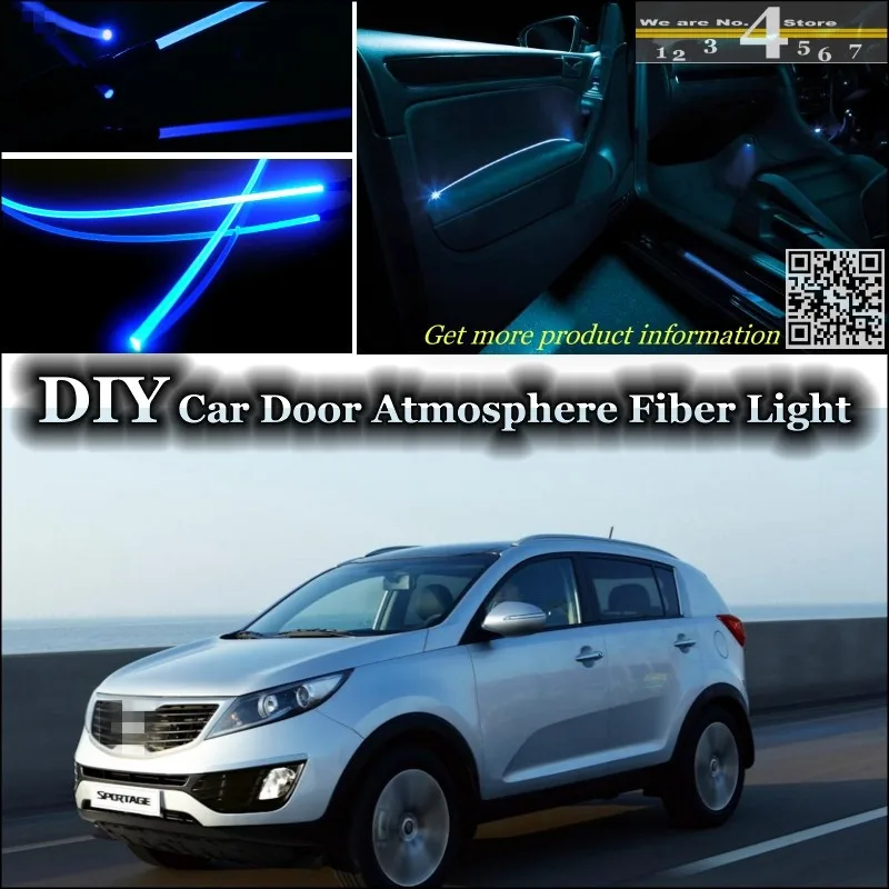 Для Kia Sportage внутренний окружающий свет тюнинг атмосферное волоконно оптическое