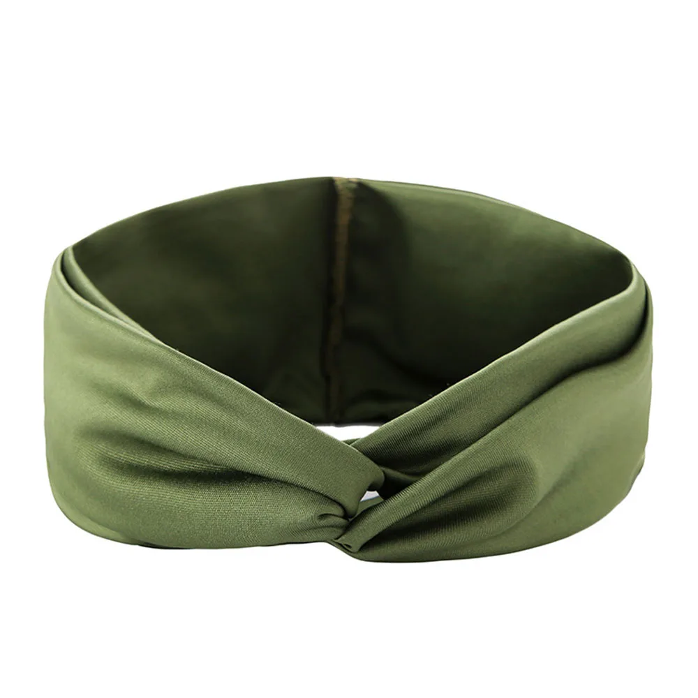 

Sports Yoga Headband Turban Polyester Hair Accessories Wrap Candy Color Headband Hair band for Women Girls Headwear Gift