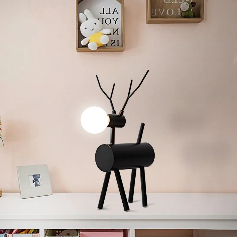 Креативная дизайнерская настольная лампа в виде собаки для детской спальни