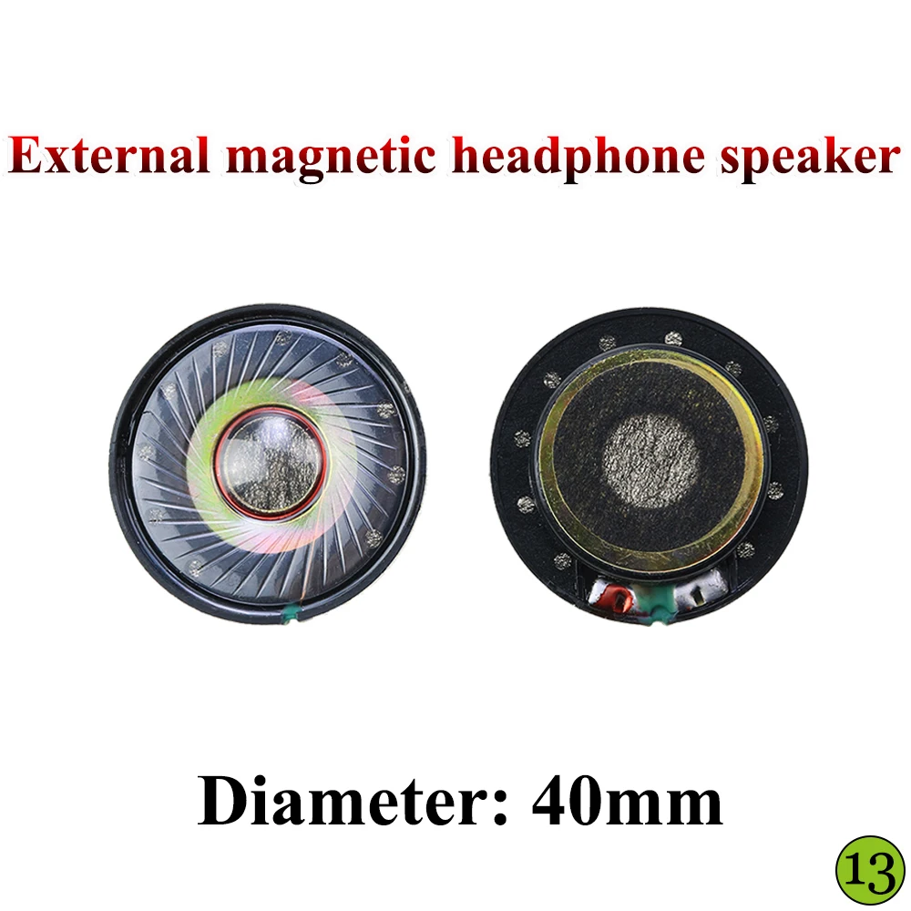 1 шт. драйвер Hifi Bluetooth белые магнитные наушники Динамик 27 29 мм 30 37 40 50