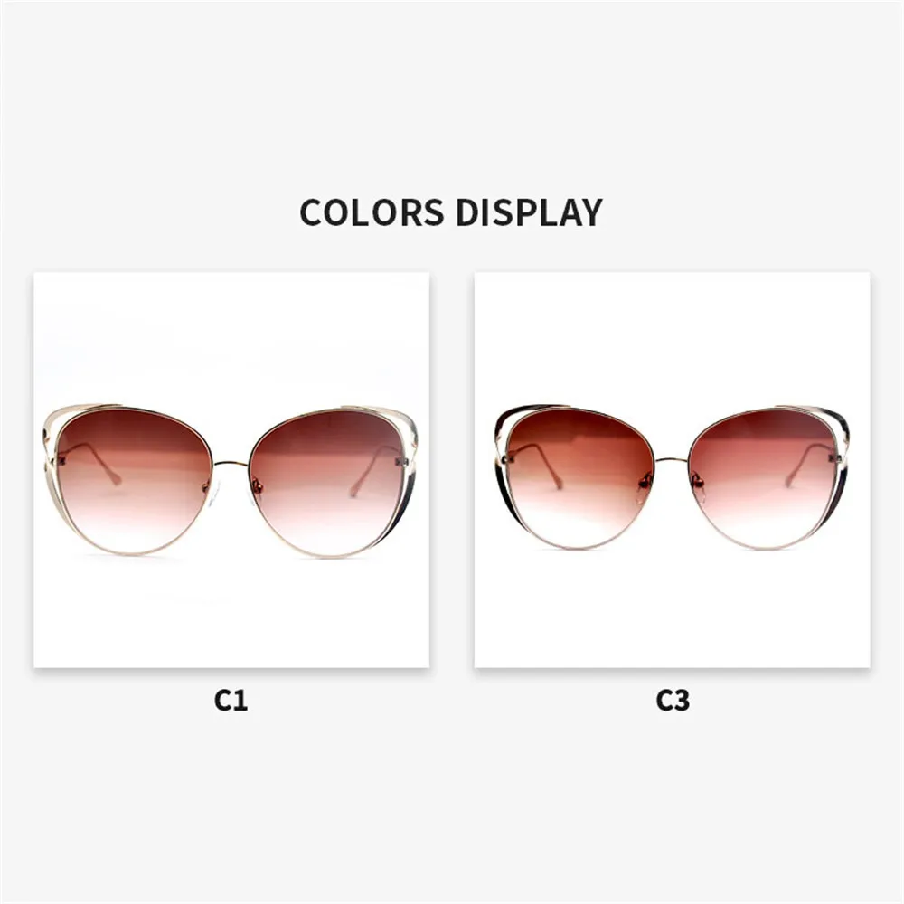 

LUCIDIE 2020 Fashion New Women Sun Glasses Classic Big Frame Cat Eye Sunglasses Women Brand Designer Eyewear Vintage Eyeglasses