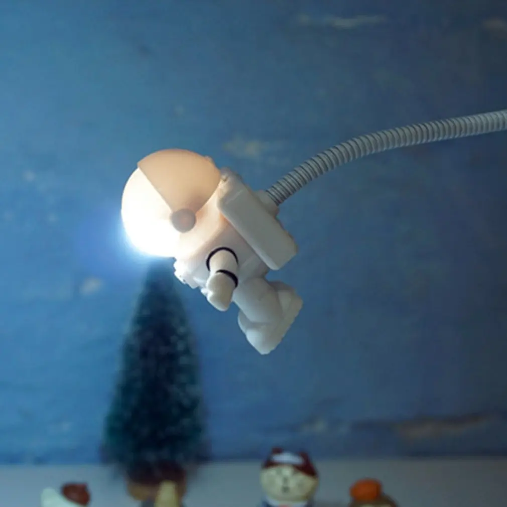 

Flexible USB White Astronaut Tube Portable LED Night Light DC 5V Bulb For Computer Laptop PC Notebook Reading Home Decor