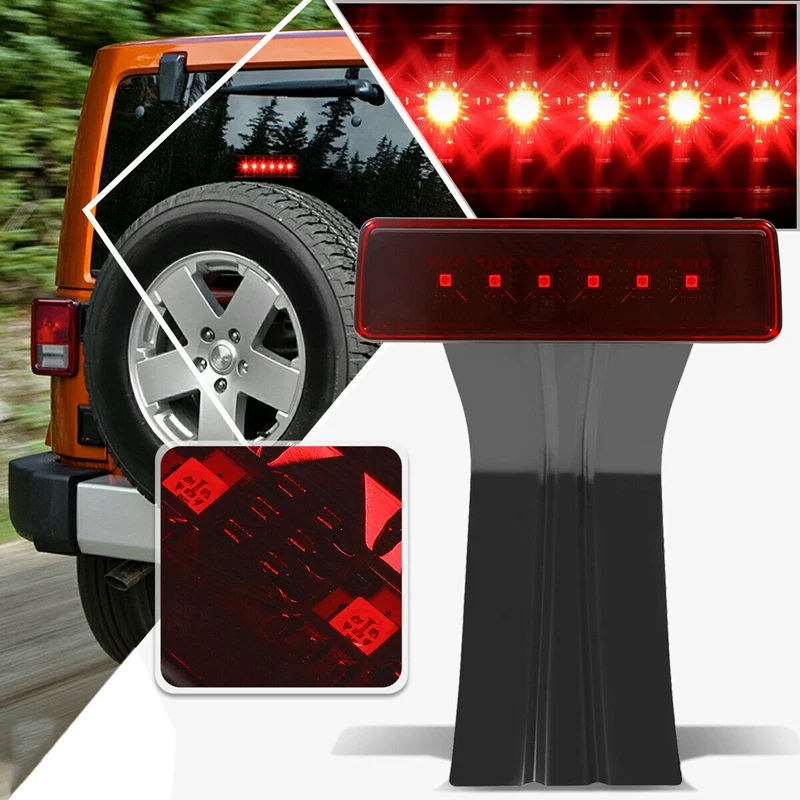 

Car 3Rd LED Rear Spare Wheel Light Brake Lamp for Jeep Wrangler JK 07-18