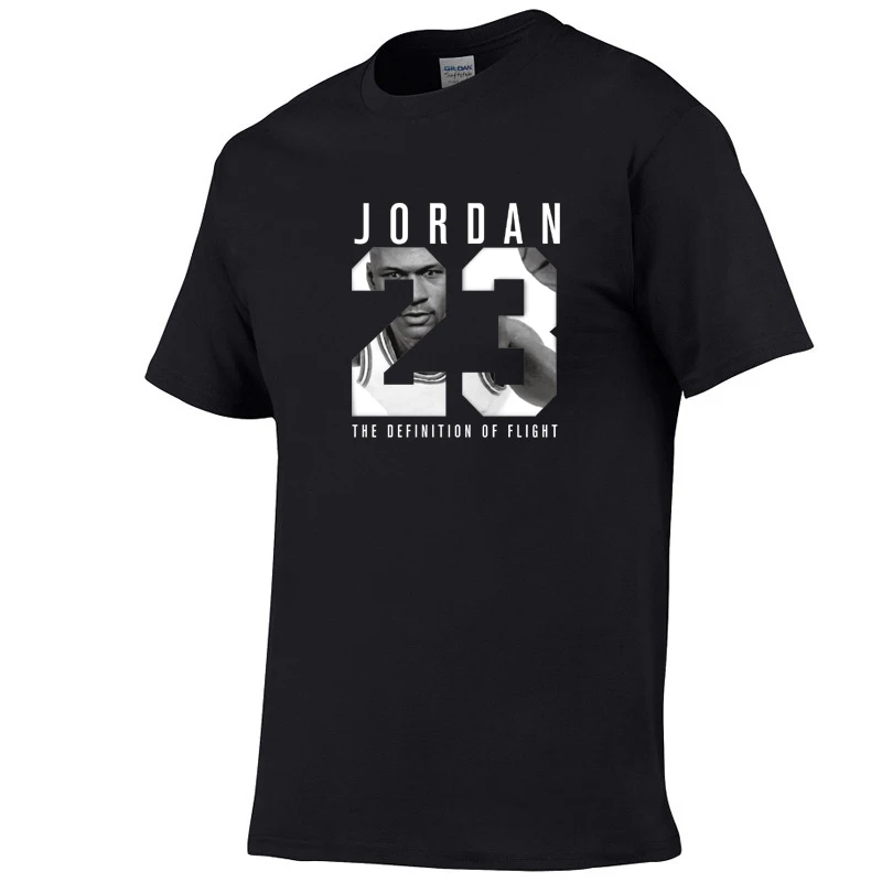 Летняя хлопковая футболка высокого качества модная повседневная с принтом Майкл