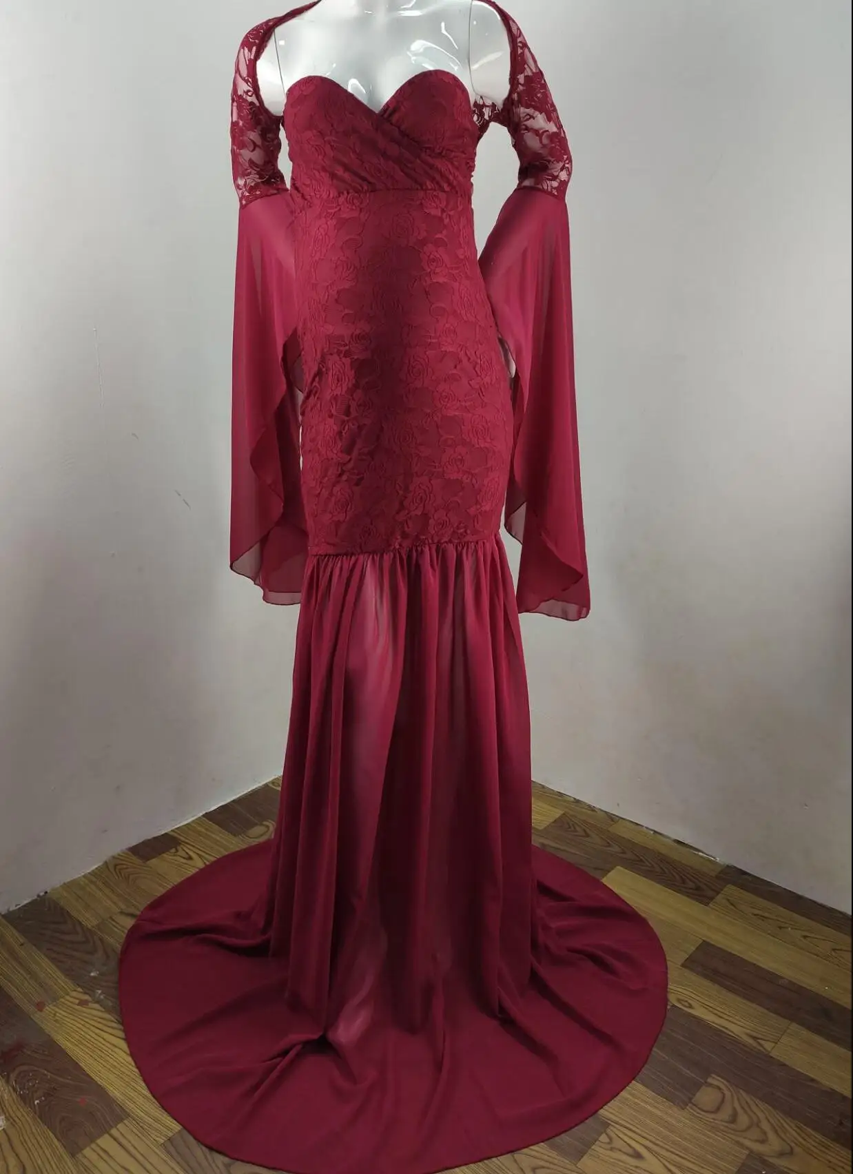 Кружевное платье для беременных фотосессии выпускное Платья фотографирования