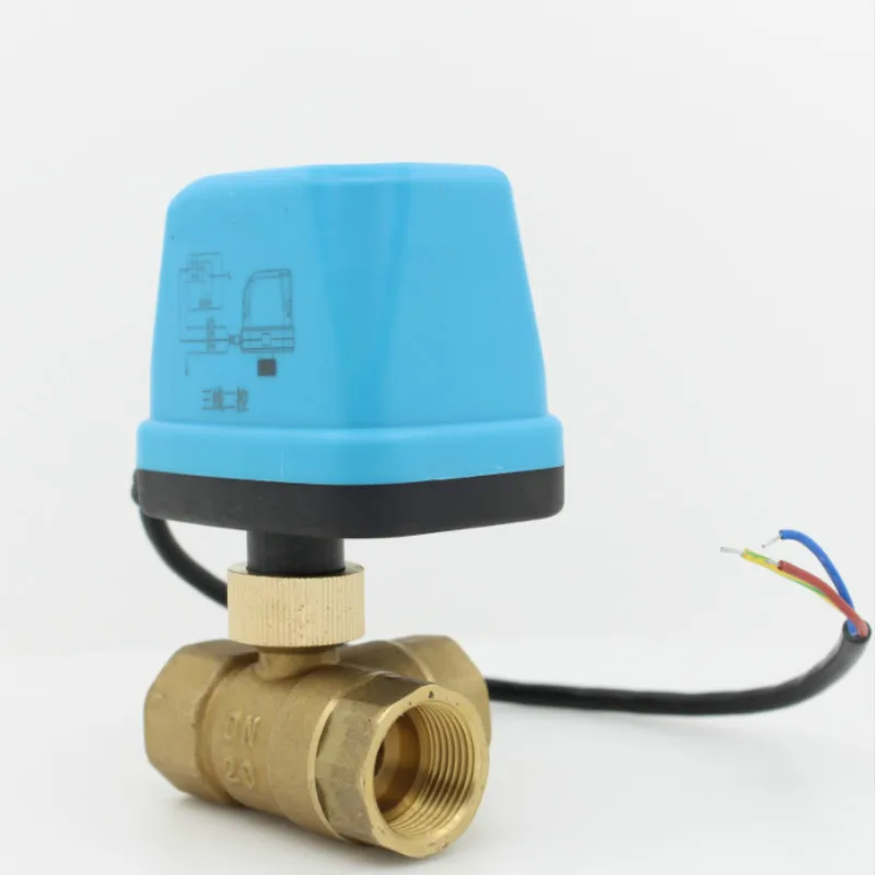 Трехходовой Электрический шаровой клапан DC5V моторизованный с электрическим