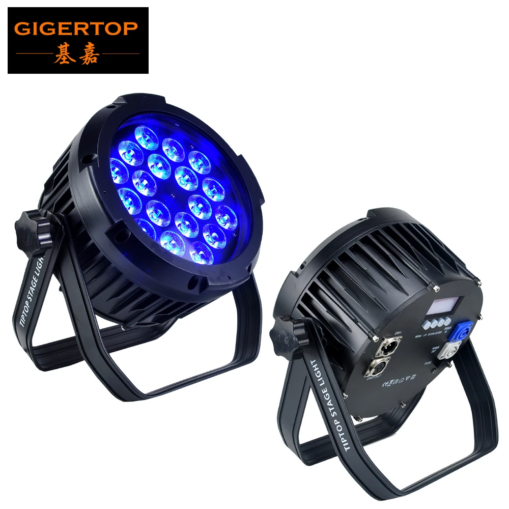 Бесплатная доставка TP-P109 18x12 Вт Алюминиевый DMX512 Led Par Светильник RGBW 4в1 цвет 4/8