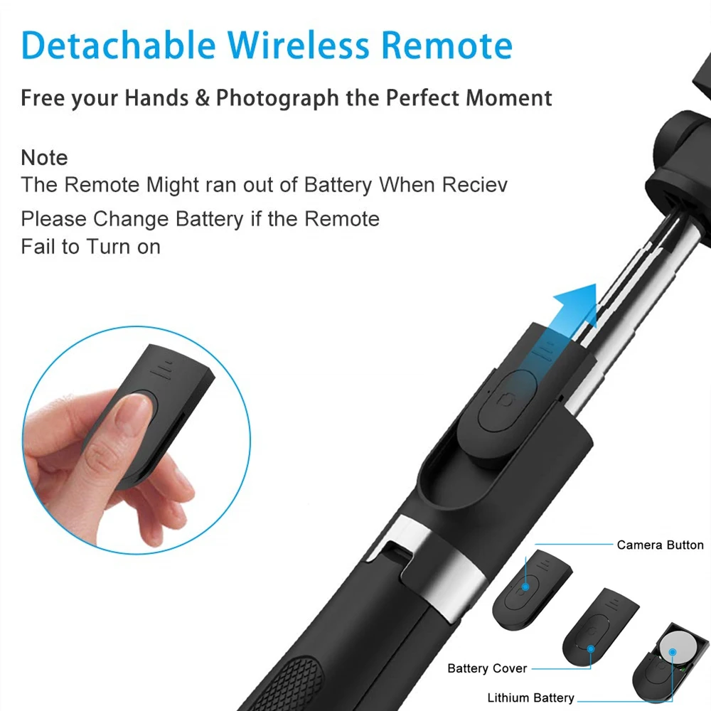 bluetooth selfie stick for phone monopod selfie stick tripod for phone iphone smartphone stick stand pod tripe mount clip