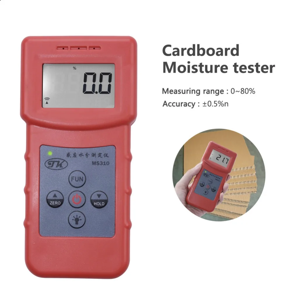 MS310 Индуктивный анализатор влажности тестер измеритель древесины для