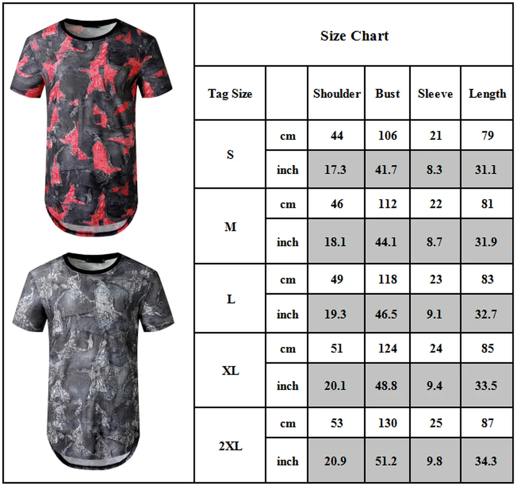 

Mens Short Sleeve Round Neck Printed T-Shirt Beach Casual Fitness Shirt Sports Tee Tops
