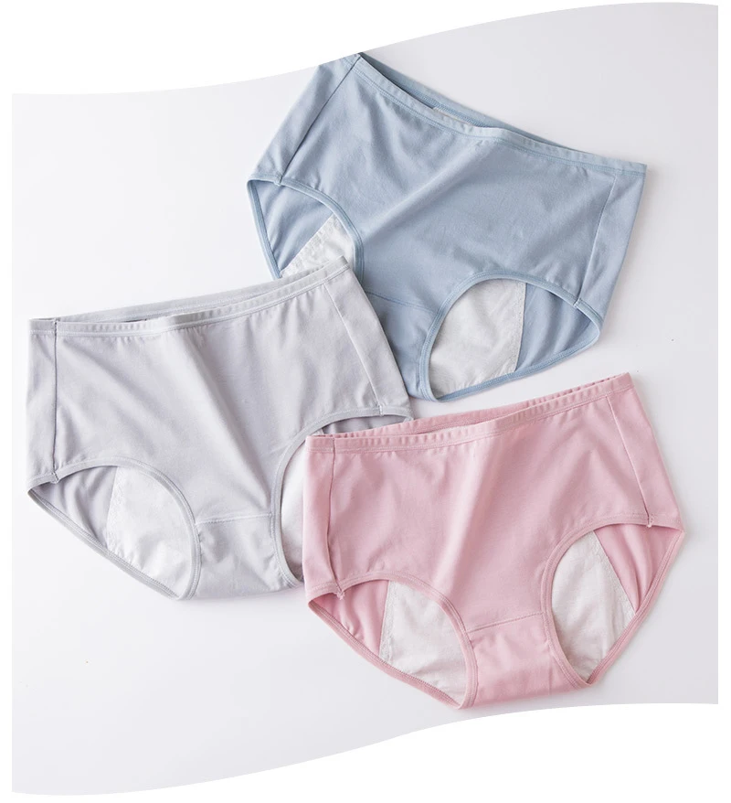 

Cotton Women's Physiological Pants Menstrual Underwear Leak Proof Underpants Girl's Lingerie Widened Antibacterial Sanitary