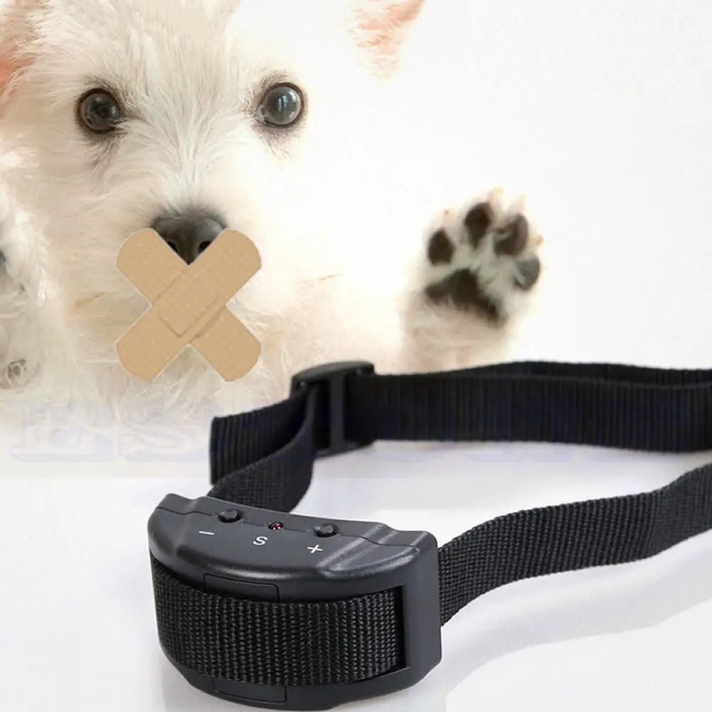 

Electric Anti Bark No Barking Tone Shock Training Collar for Small Pet Dog